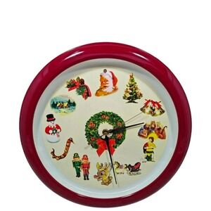 Maisto Christmastime Clock Battery Operated Plays‎ Holiday Songs Home Decor